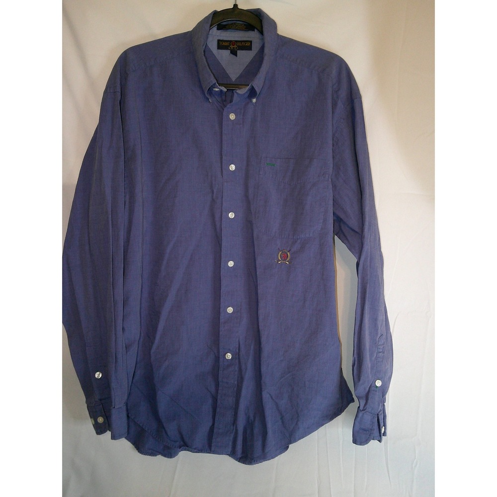 Vintage Tommy Hilfiger Golf Button Down Shirt Men's Long Sleeve Dress Shirt L